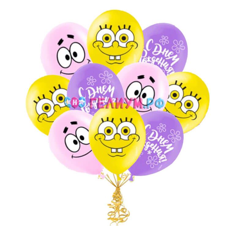 Облако из 15 шаров Губка Боб