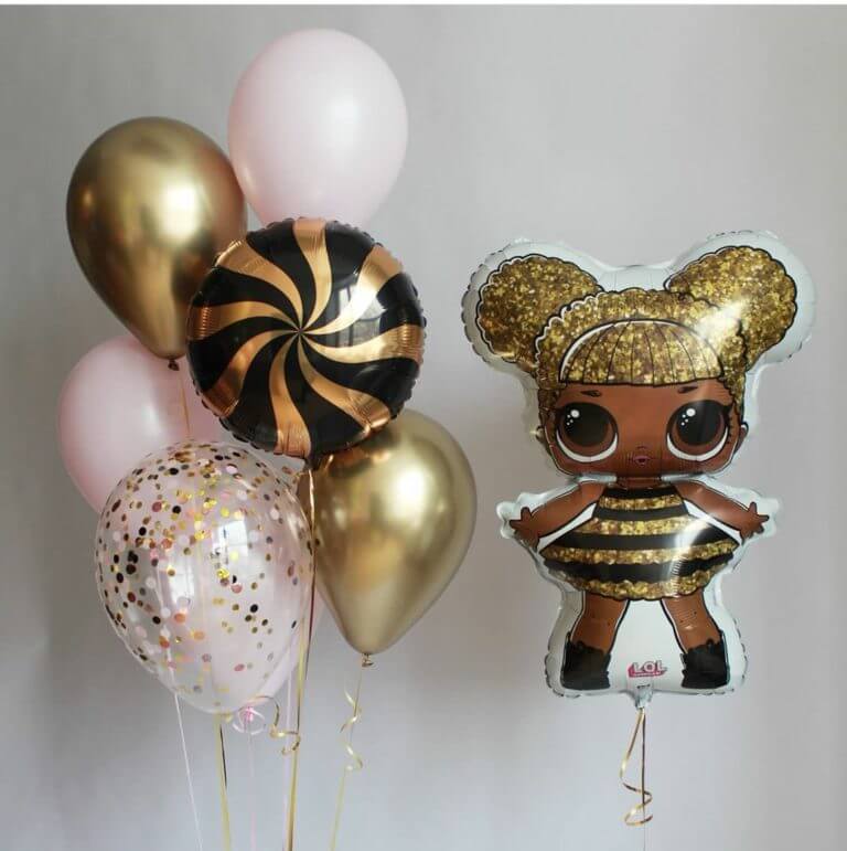 Комплект воздушных шаров «Кукла ЛОЛ»
