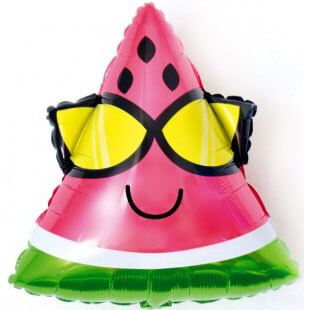 Фольгированная фигура Долька арбуза в очках