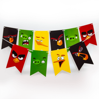 Гирлянда Флажки, Angry birds 180 см