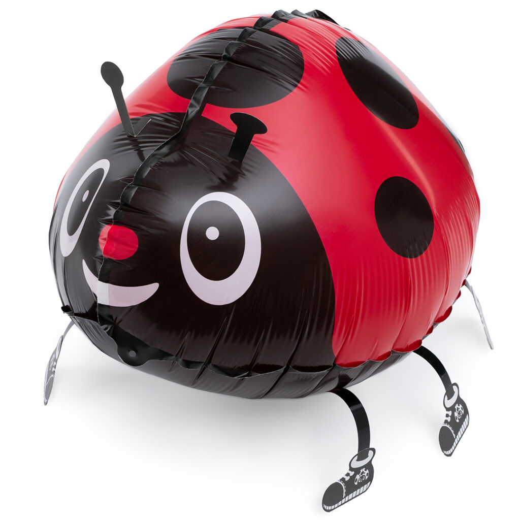 Шар 3D (18''/46 см) Ходячая Фигура, Божья коровка, Красный