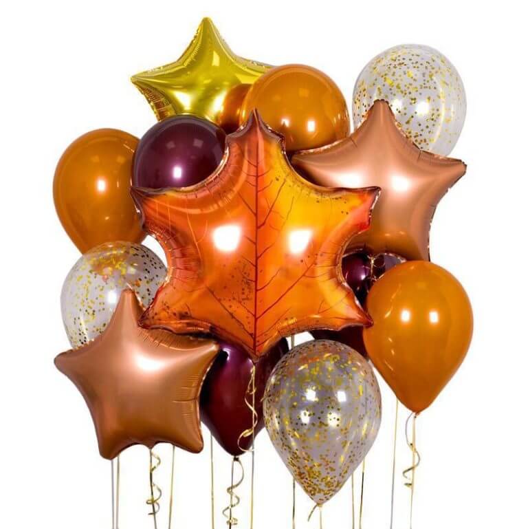 Композиция шаров Осенняя