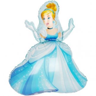 Шар (36''/91 см) Фигура, Принцесса Золушка, Бальное платье