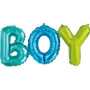 Фигура надпись Boy, 69 см, разноцветный
