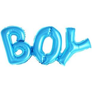 Фигура надпись Boy, 84 см, голубой