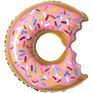 Фигура Пончик (надкусанный), розовый