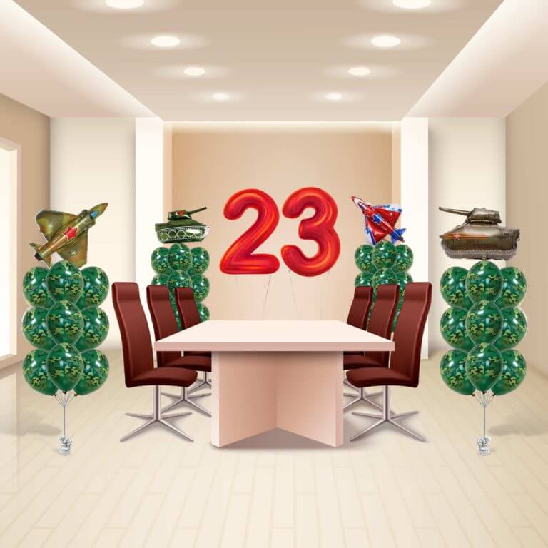 Комплект воздушных шаров Военная техника