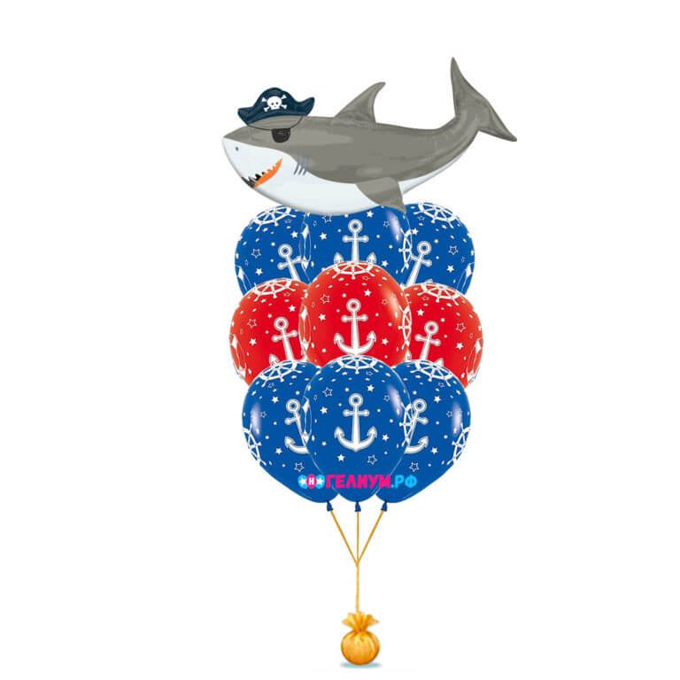 Фонтан шаров Акула пират