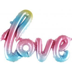 Фигура надпись Love, 104 см, градиент