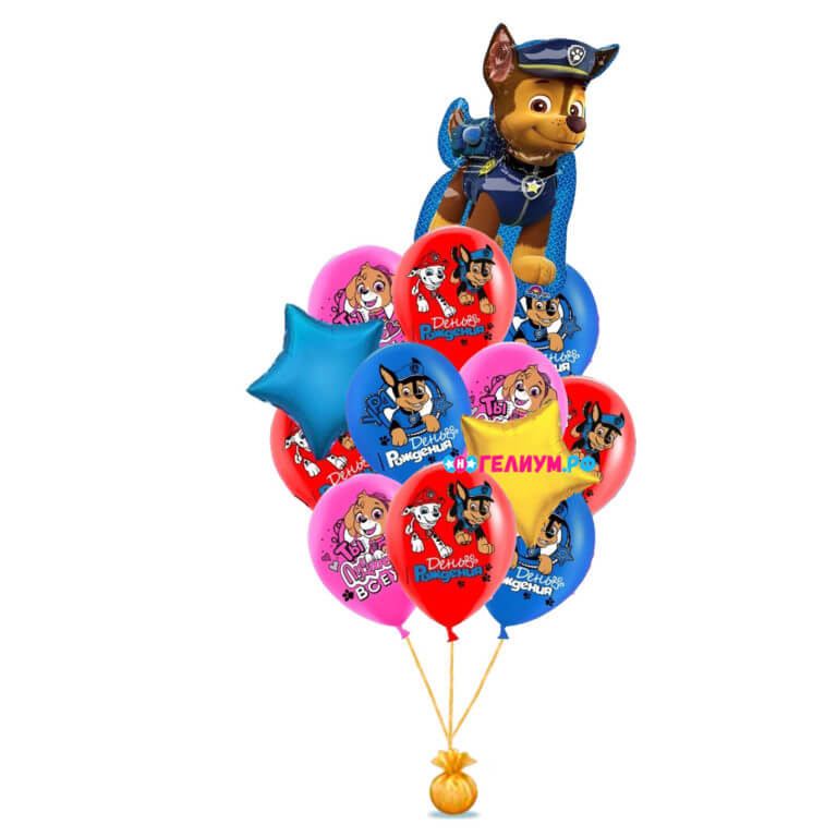 Букет воздушных шаров «Щенячий патруль 3″