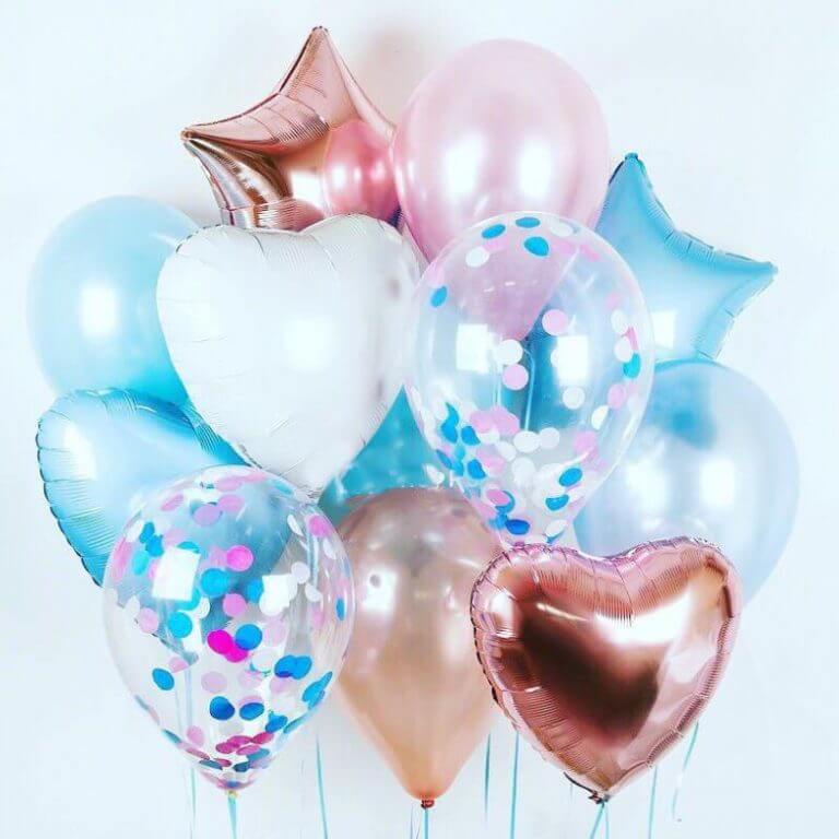 Композиция воздушных шаров  Радость