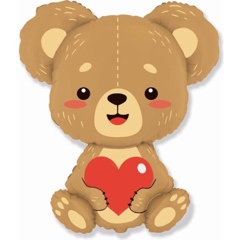 Фигура Плюшевый мишка с сердцем, 87 см