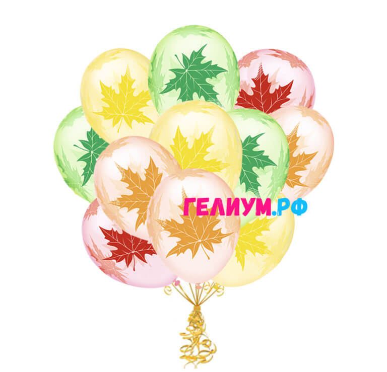 Облако из 15 шаров Хрустальные листья