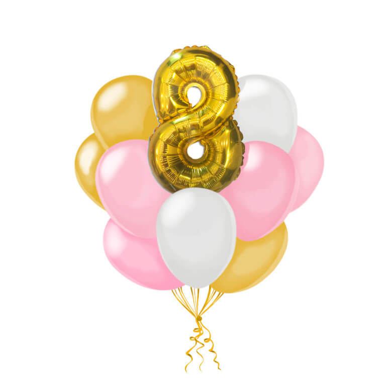 Облако шаров  с цифрой Сливки