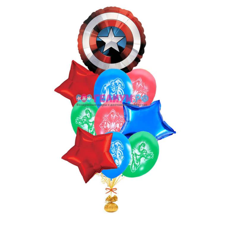 Композиция из шаров «Щит первого мстителя»