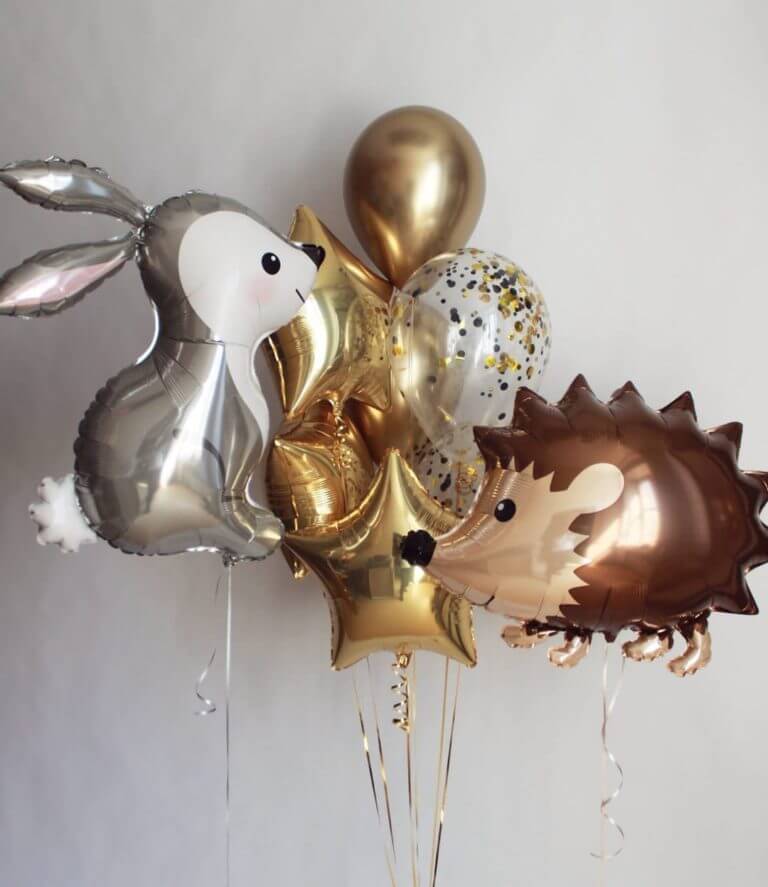 Композиция воздушных шаров «Зверята»