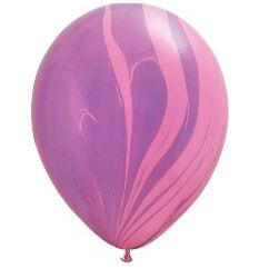Латексный шар 30 см, Супер агат Pink Violet