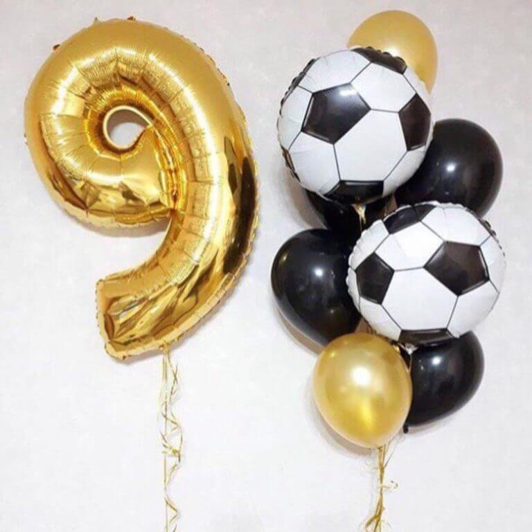Композиция из воздушных шаров «Футбольная»