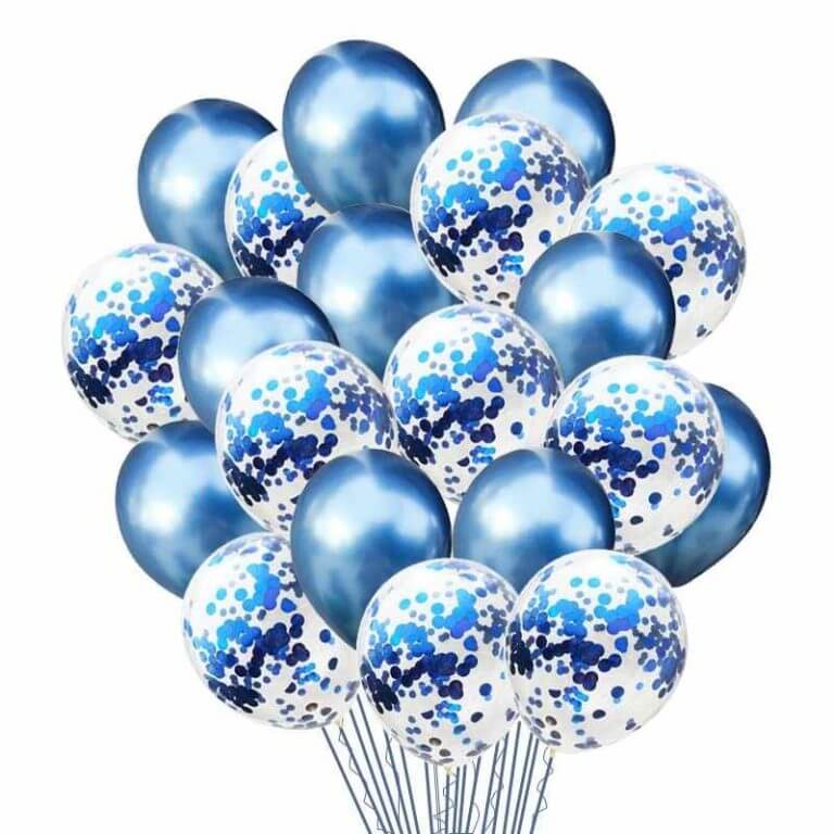 Композиция воздушных шаров на новый год «Снег»