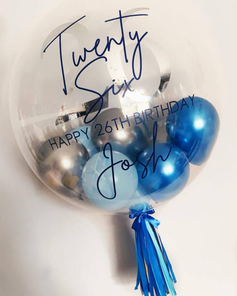 Шар с шариками внутри (любая индивидуальная надпись)