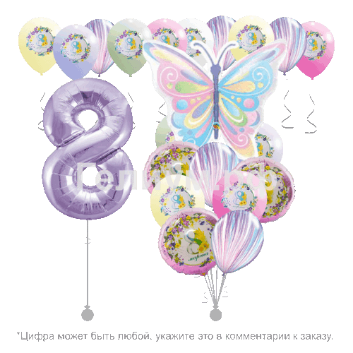 Набор шаров на 8 марта «Нежность»