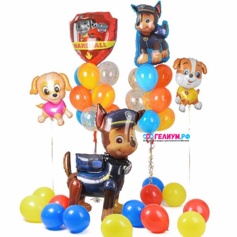 Композиция шаров для детей Щенячий патруль команда