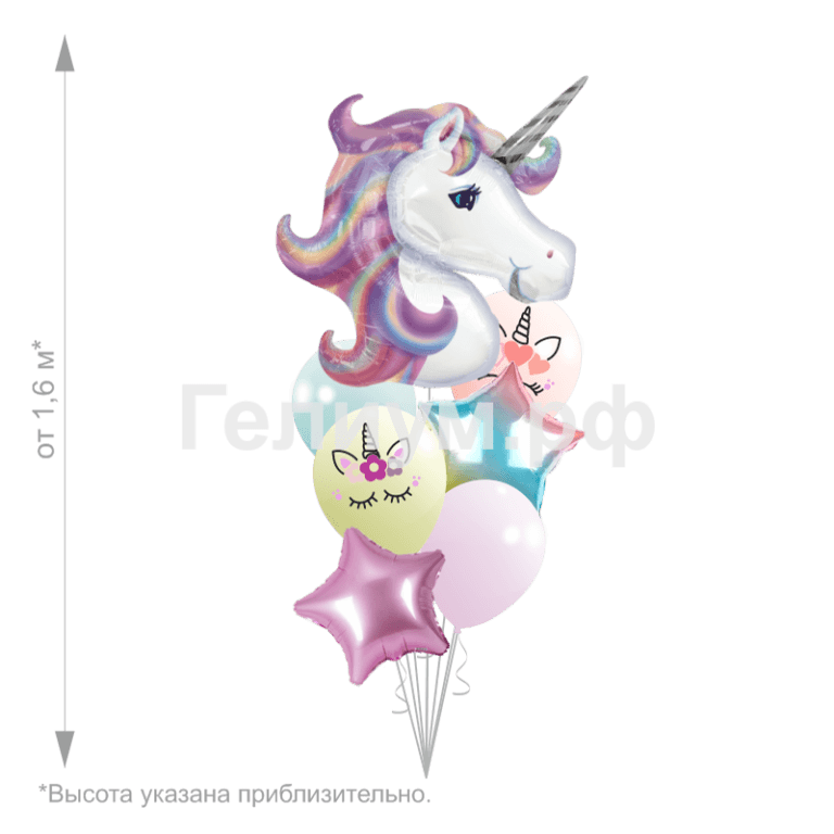 Воздушные шары Единорожка