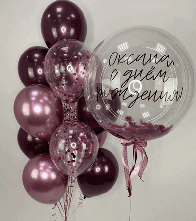 Композиция шаров Винный