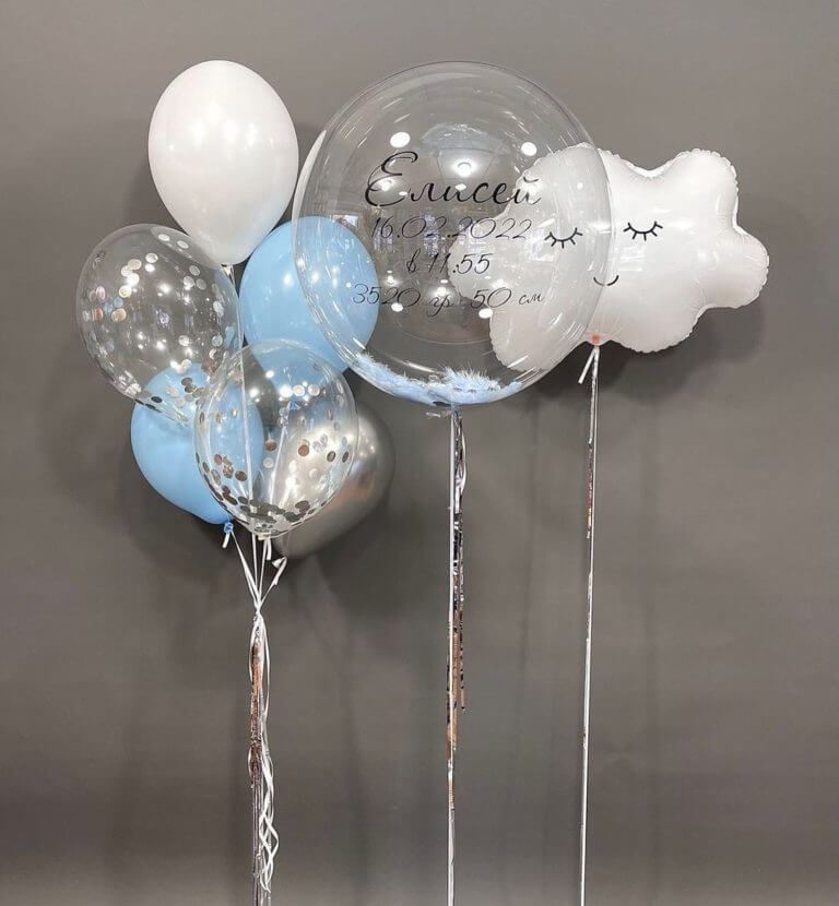Набор шаров на выписку из роддома