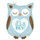 Фольгированная фигура Голубая сова, 66 см
