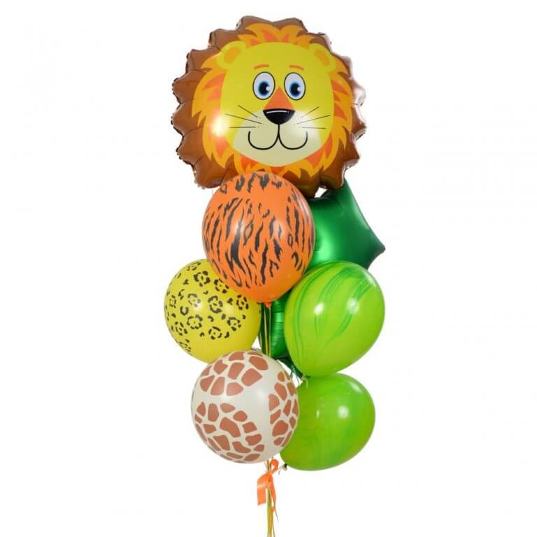Фонтан гелиевых шаров Лёва