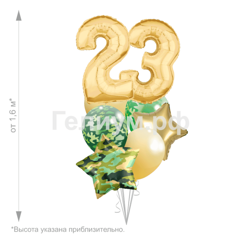 Облако шаров с цифрами
