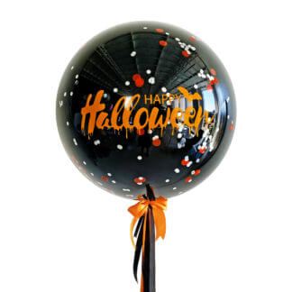 Большой чёрный воздушный шар на хэллоуин