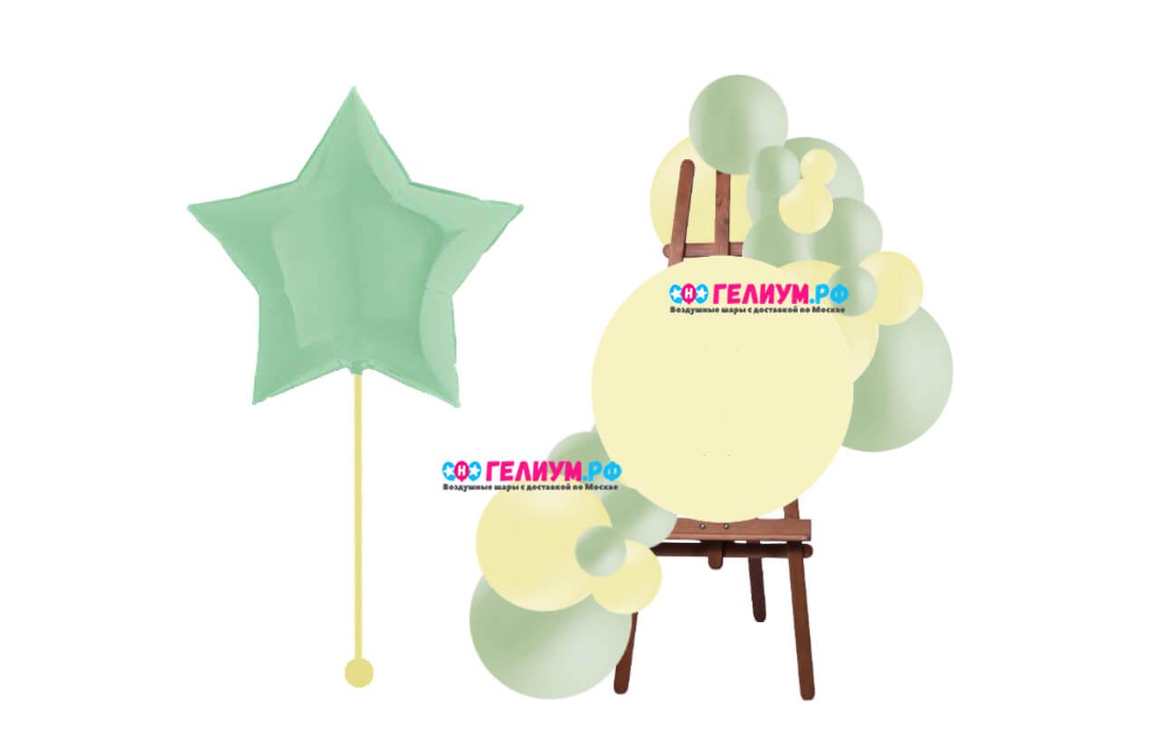 Мини фотозона из воздушных шаров