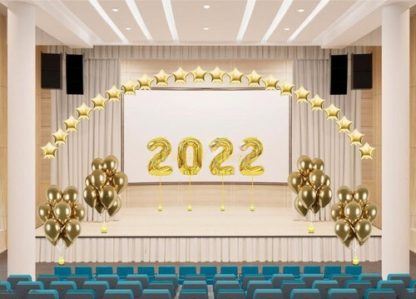 Оформление шарами на выпускной 2023