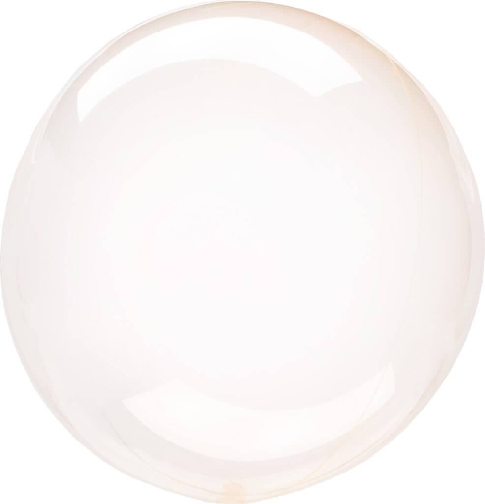 Шар 3D Deco Bubble 46 см, оранжевый, кристалл