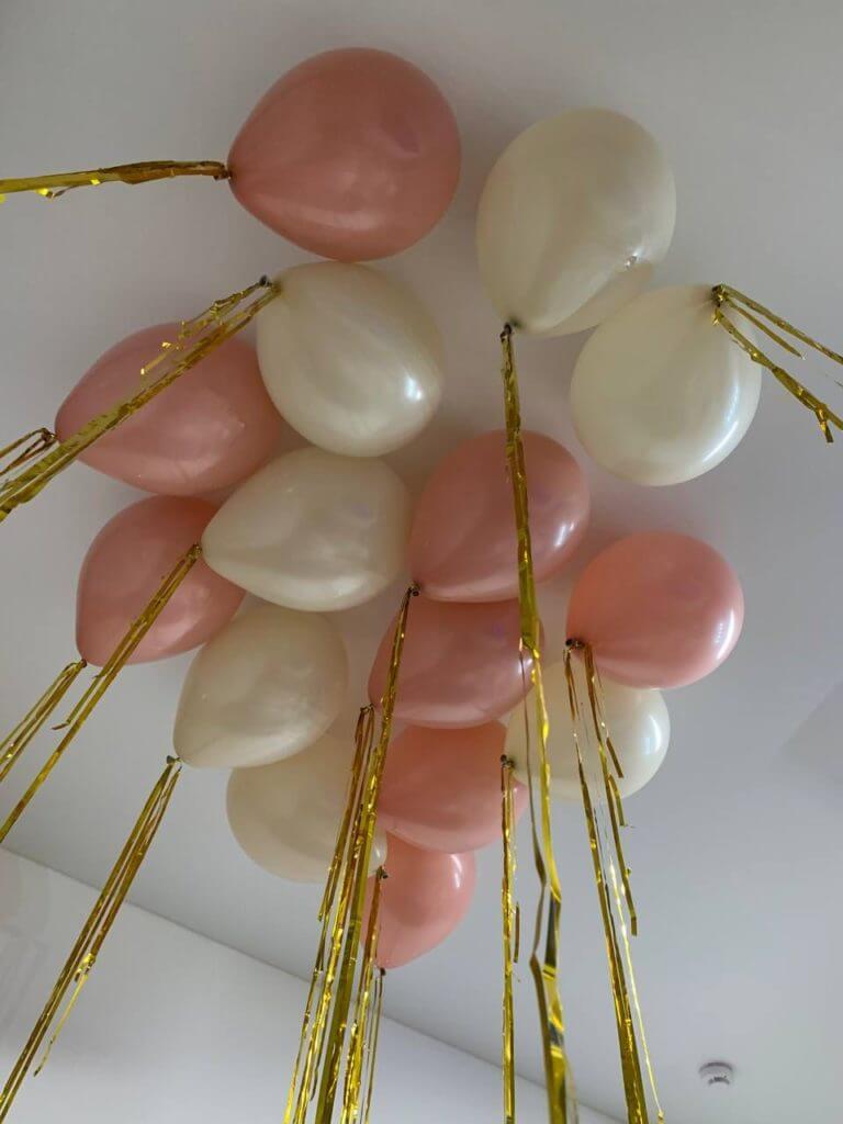 Шары под потолок с дождиком 15 штук