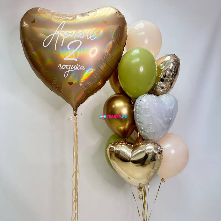 Набор шаров с гелием на день рождения