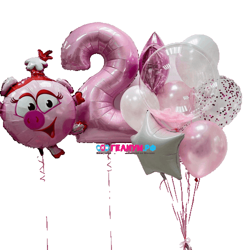 Шары на день рождения смешарики нюша