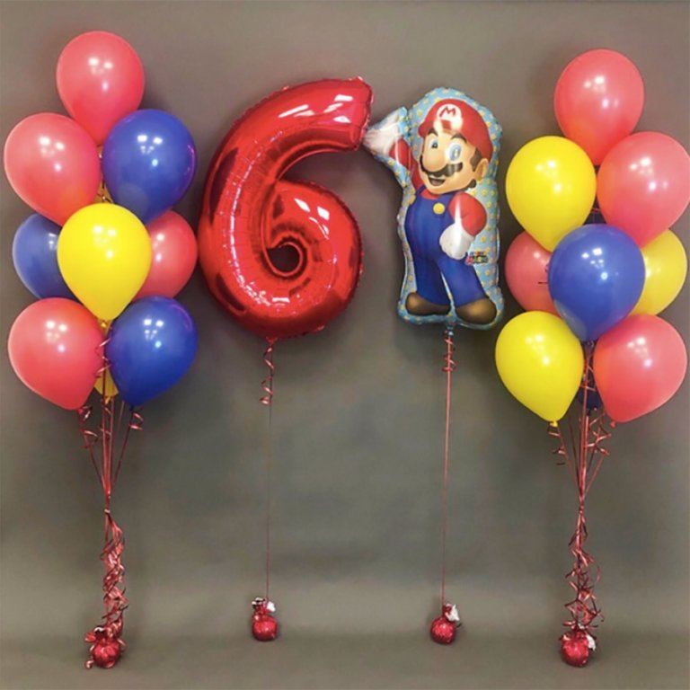 Набор шаров на 6 лет Супер Марио