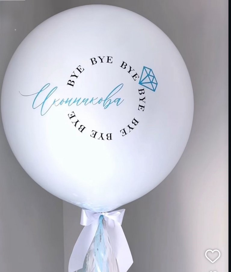 Шар на девичник с новой фамилией Шар на прощание с девичьей фамилией