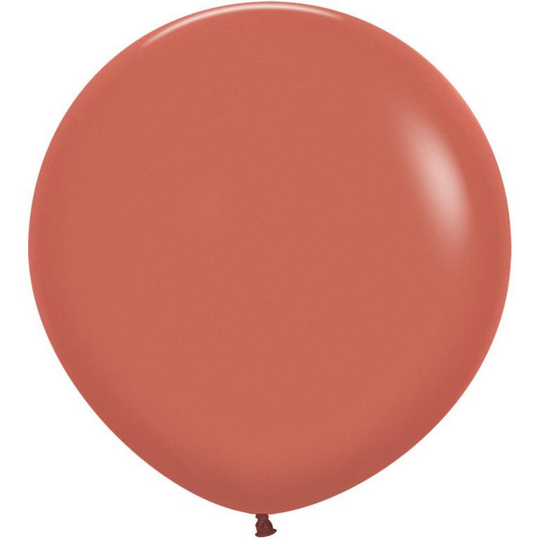 Латексный шар 61 см, терракотовый, пастель