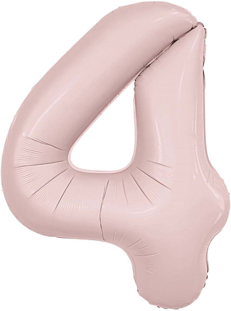 Цифра 4 Пыльная роза 102 см