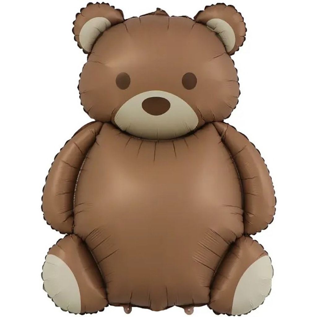 Шар (35''/89 см) Фигура, Мишка, Сатин