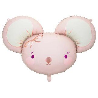 Шар (28''/71 см) Фигура, Милая мышка, Розовый