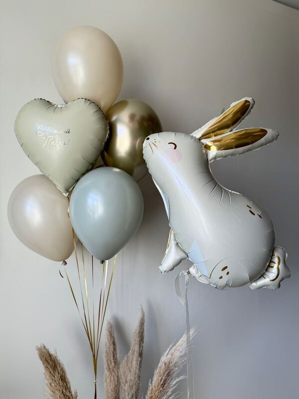 Набор воздушных шаров с зайцем