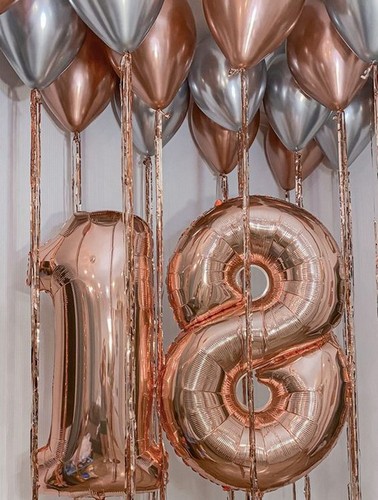 Шары под потолок на совершеннолетие