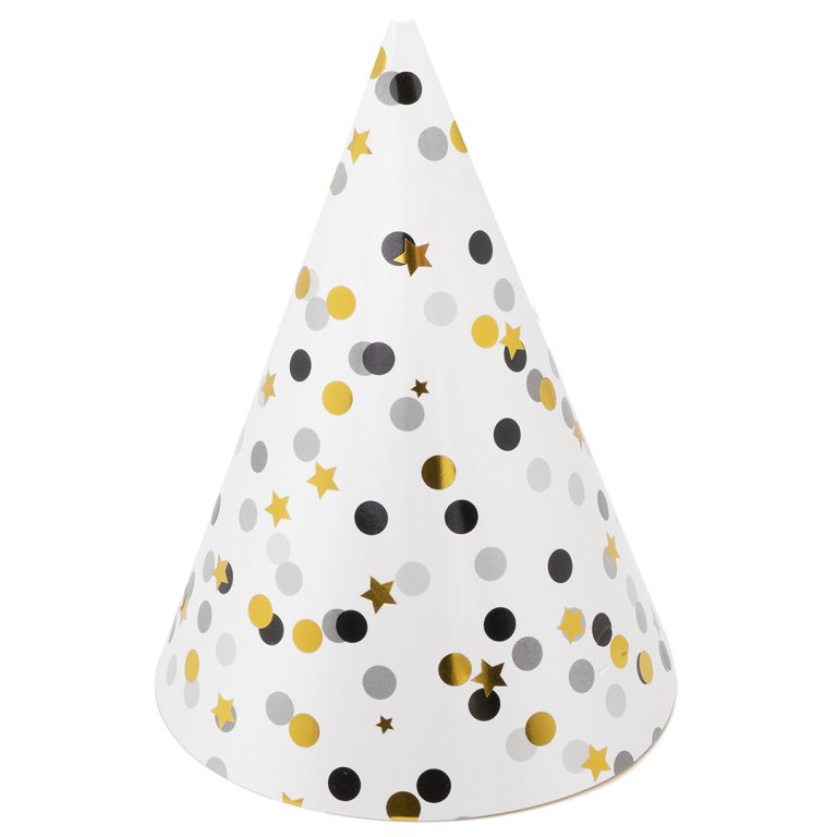 Колпаки Золотое конфетти, 6 шт