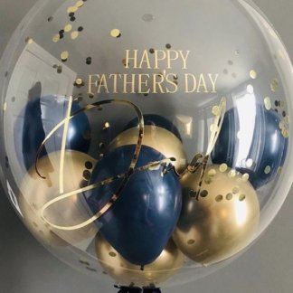 Шар с шариками внутири и надписью баблс