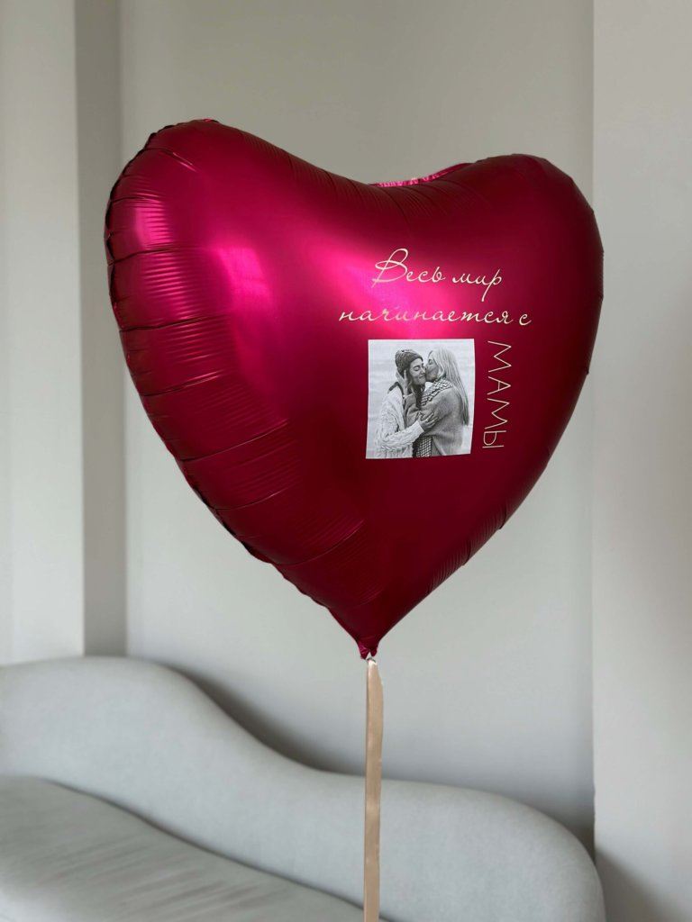 Сердце с фото на день матери